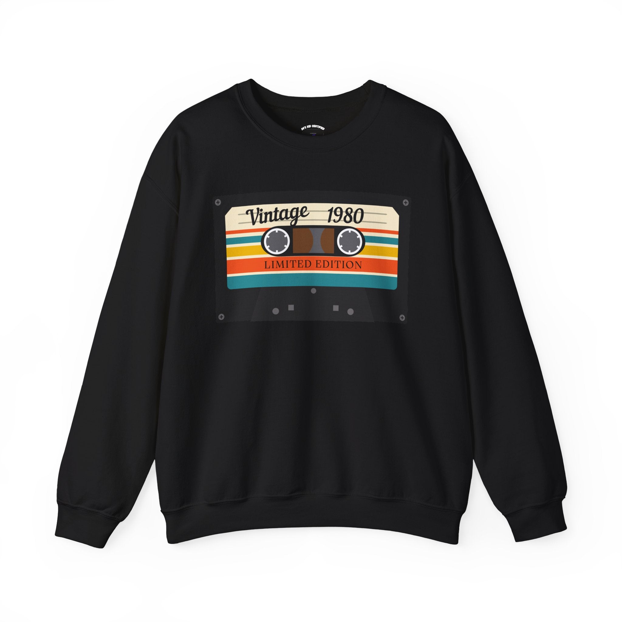 Vintage 1980 Cassette Sweatshirt — Retro Limited Edition Crewneck