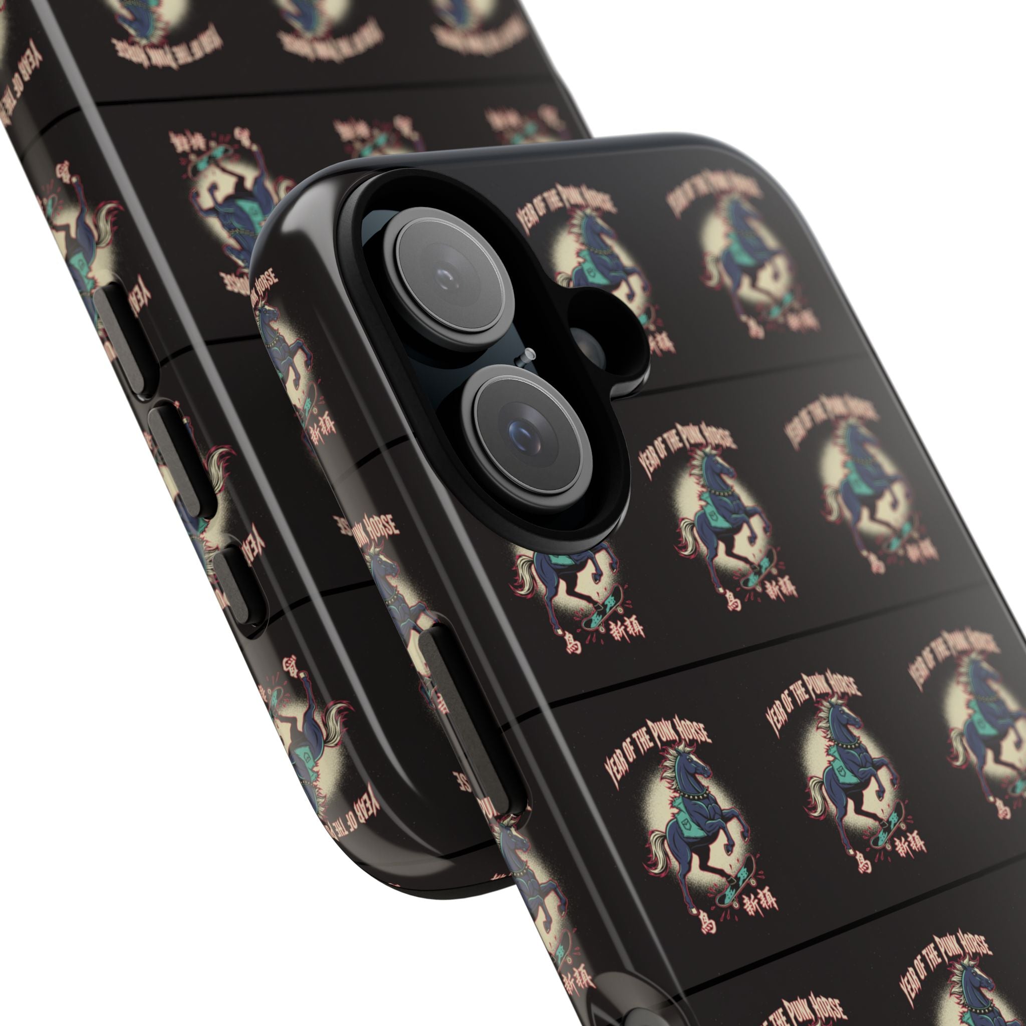 Year of the Punk Horse T-Shirt 80s Punk Skater Graffiti Street Art Chinese New Year Horse Graphic