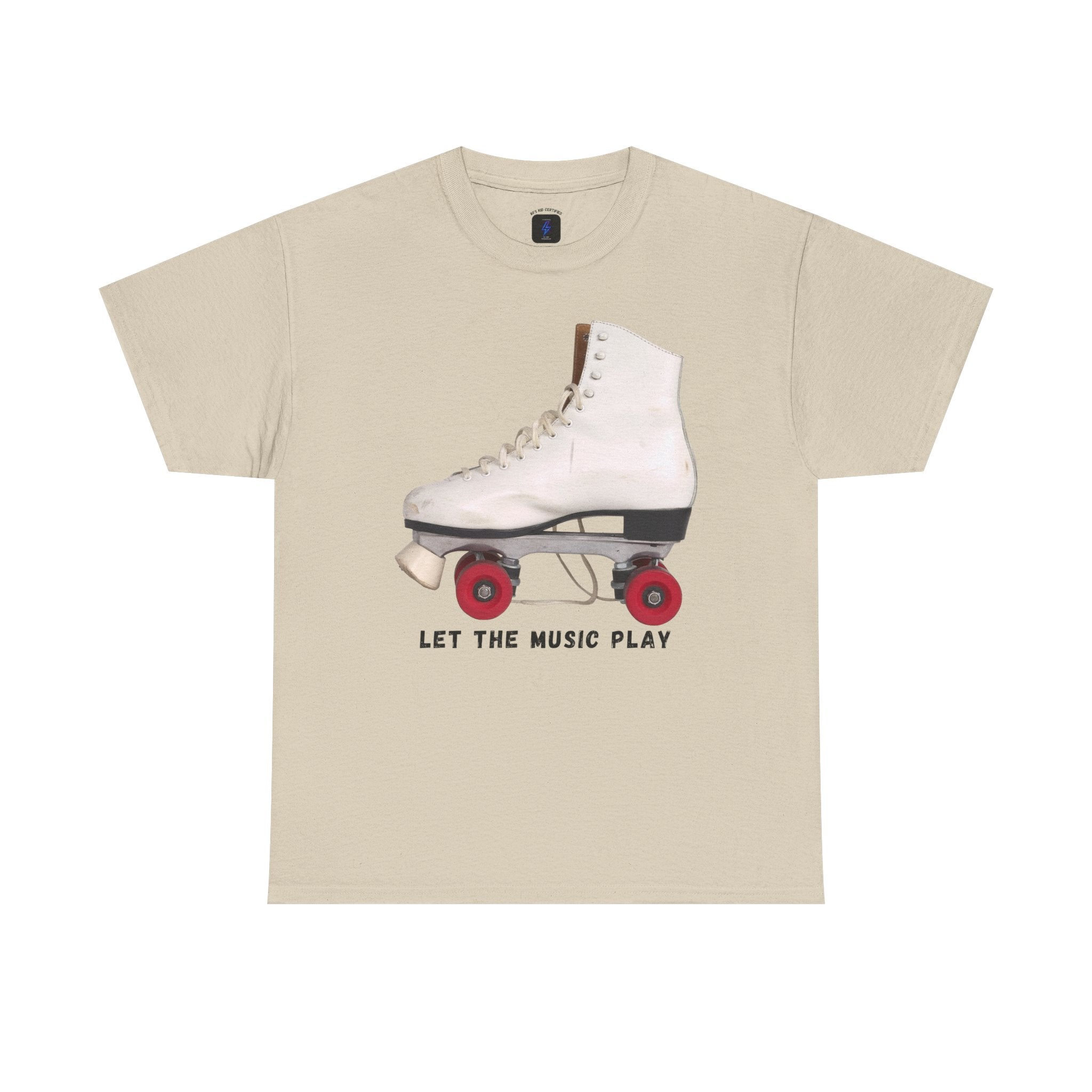 Roller Skate Tee — "Let the Music Play" Graphic T-Shirt