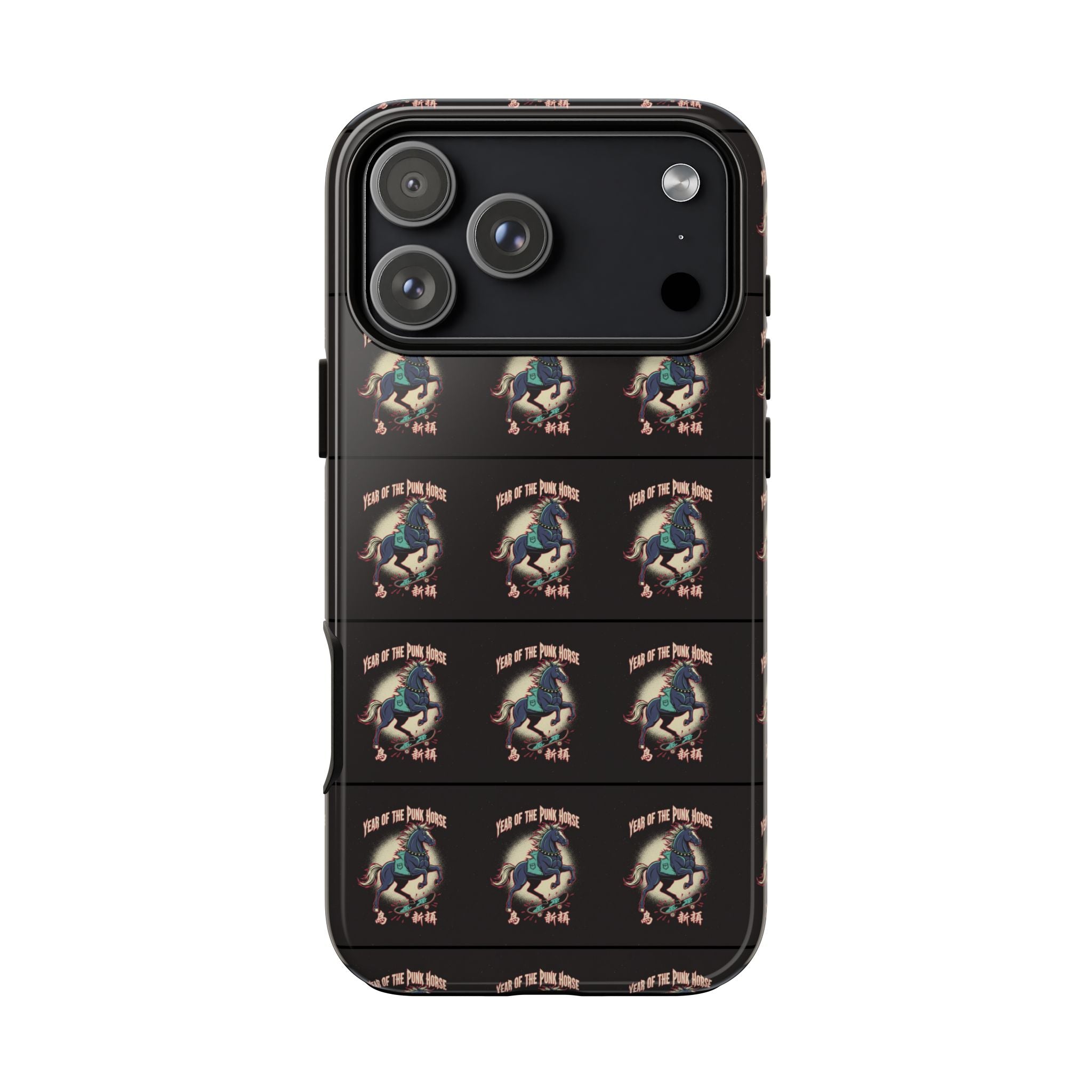 Year of the Punk Horse T-Shirt 80s Punk Skater Graffiti Street Art Chinese New Year Horse Graphic