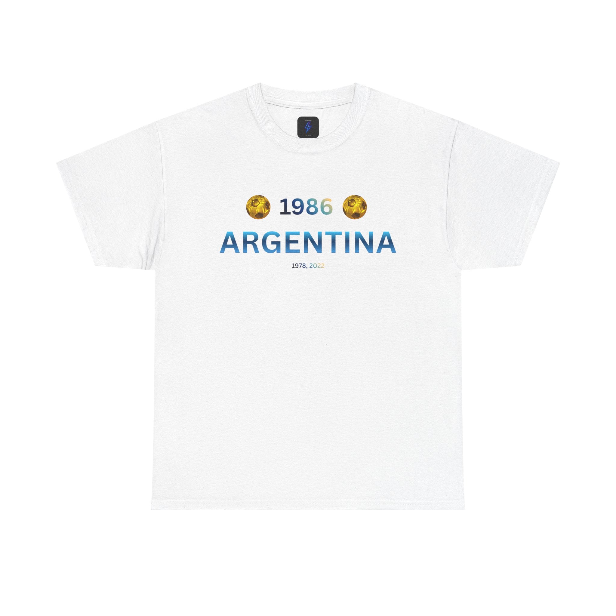 World Cup Tee - Argentina 1986, Argentina World Cup, Argentine Soccer Shirt, Albiceleste Football Shirt