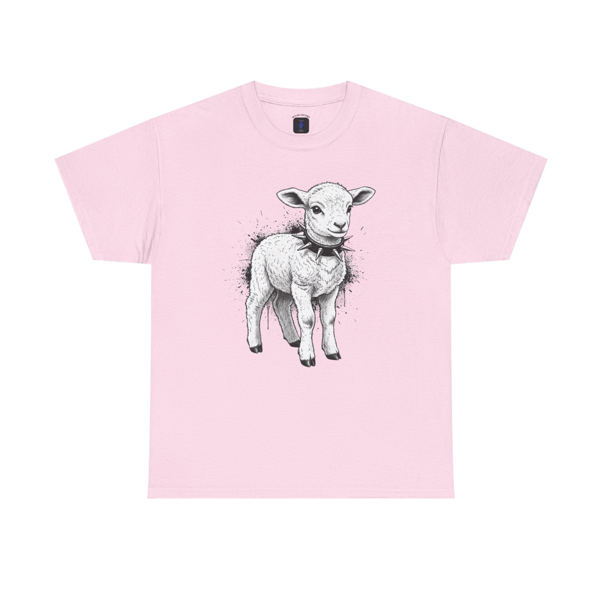 80s Punk Rock Lamb Illustration Tee — Vintage Baby Sheep Graphic T-Shirt