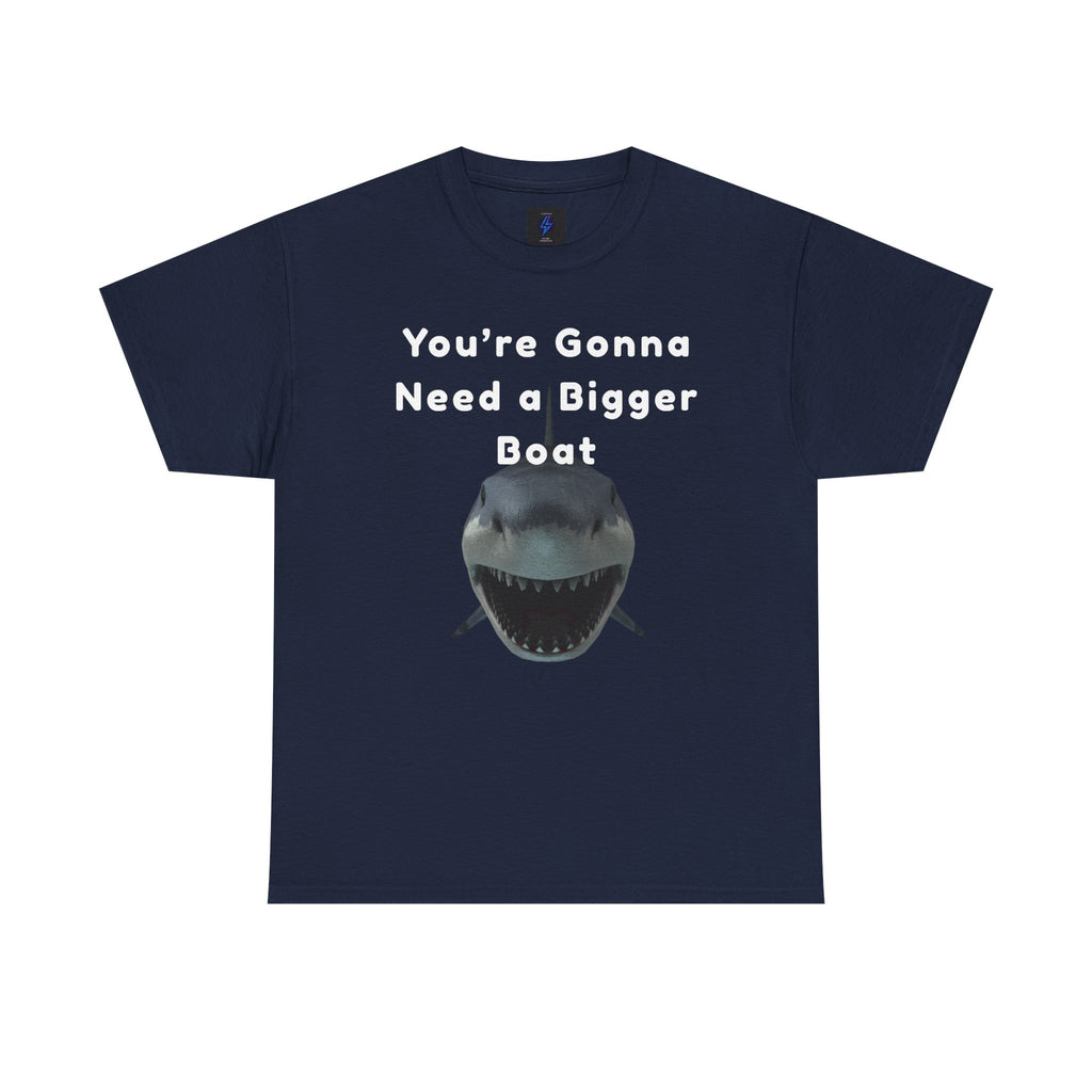 Shark Graphic Tee — "You're Gonna Need a Bigger Boat" Casual T-Shirt 80's Movie Qoutes