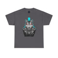 Wolf Punk Graphic Tee — Fierce Tribal Wolf Illustration T-Shirt 80's Rebel Fashion