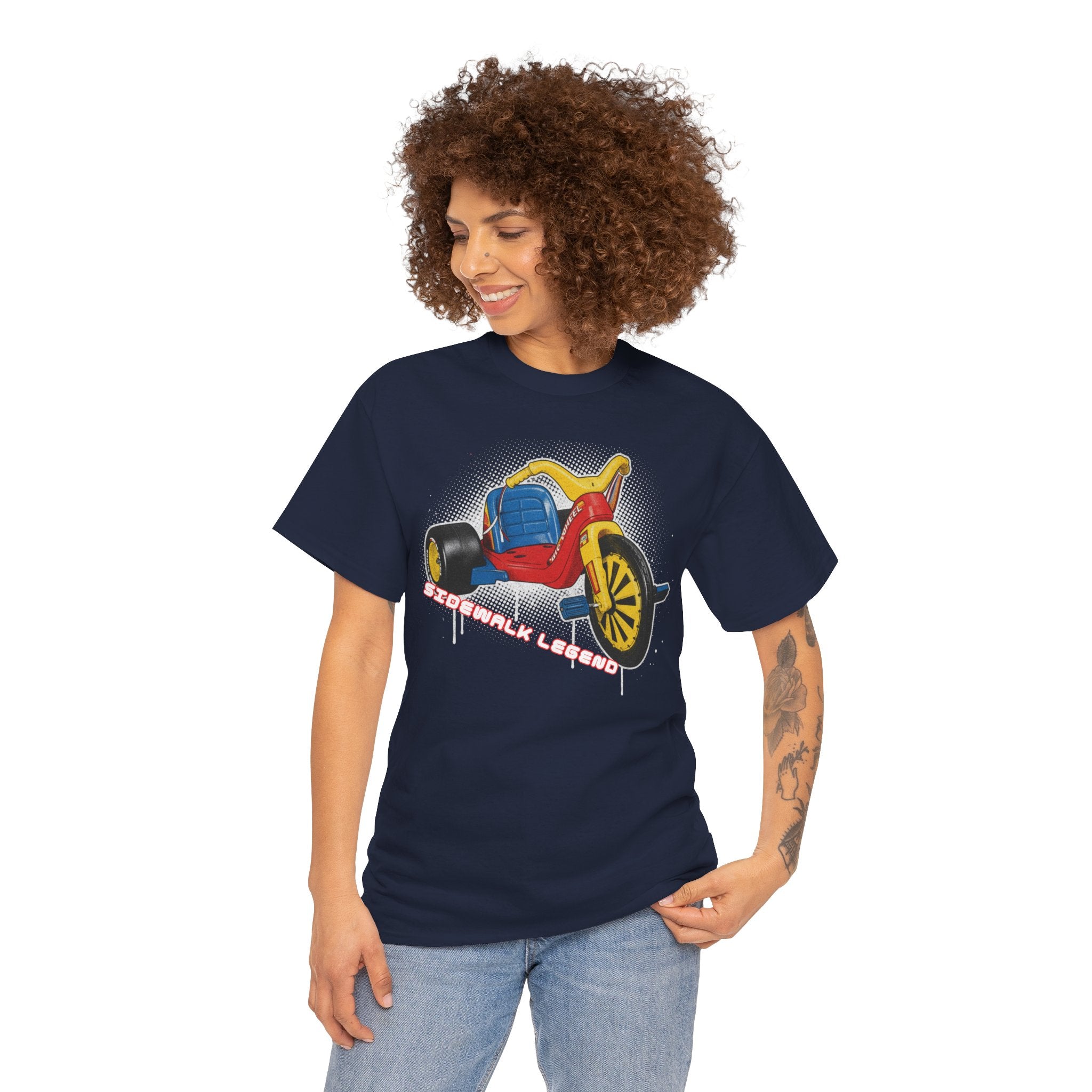 80's Tricycle Ride Graphic Tee — Retro Trike Illustration Shirt - Sidewalk Legend