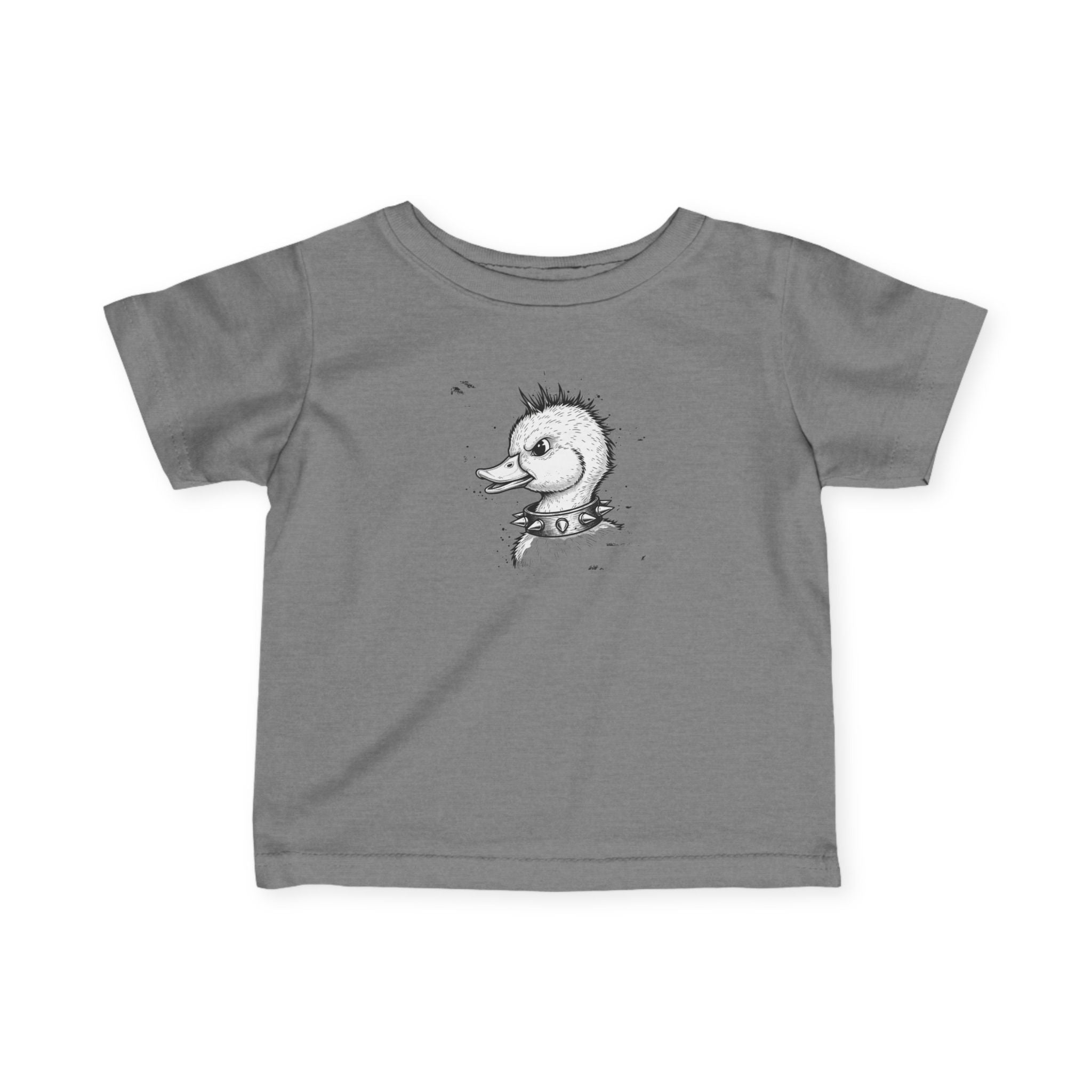 Infant Tee — Cute 80s Punk Duck Sketch Baby T‑Shirt