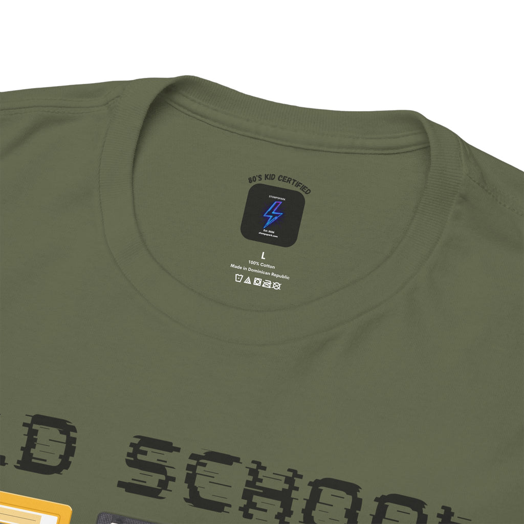 Old School Playlist T-Shirt — Retro 80s Cassette Tape Graphic Tee
