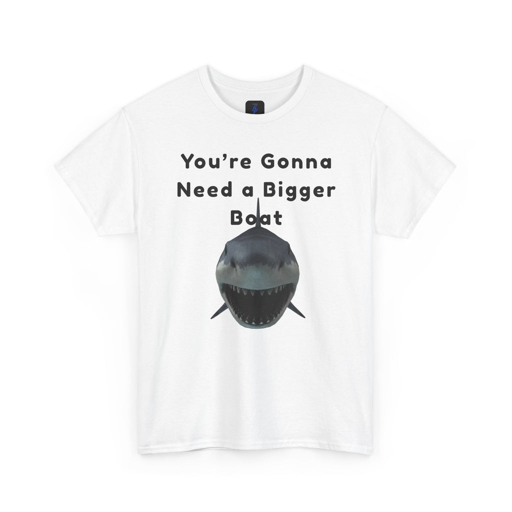 Shark Graphic Tee — "You're Gonna Need a Bigger Boat" Casual T-Shirt 80's Movie Qoutes
