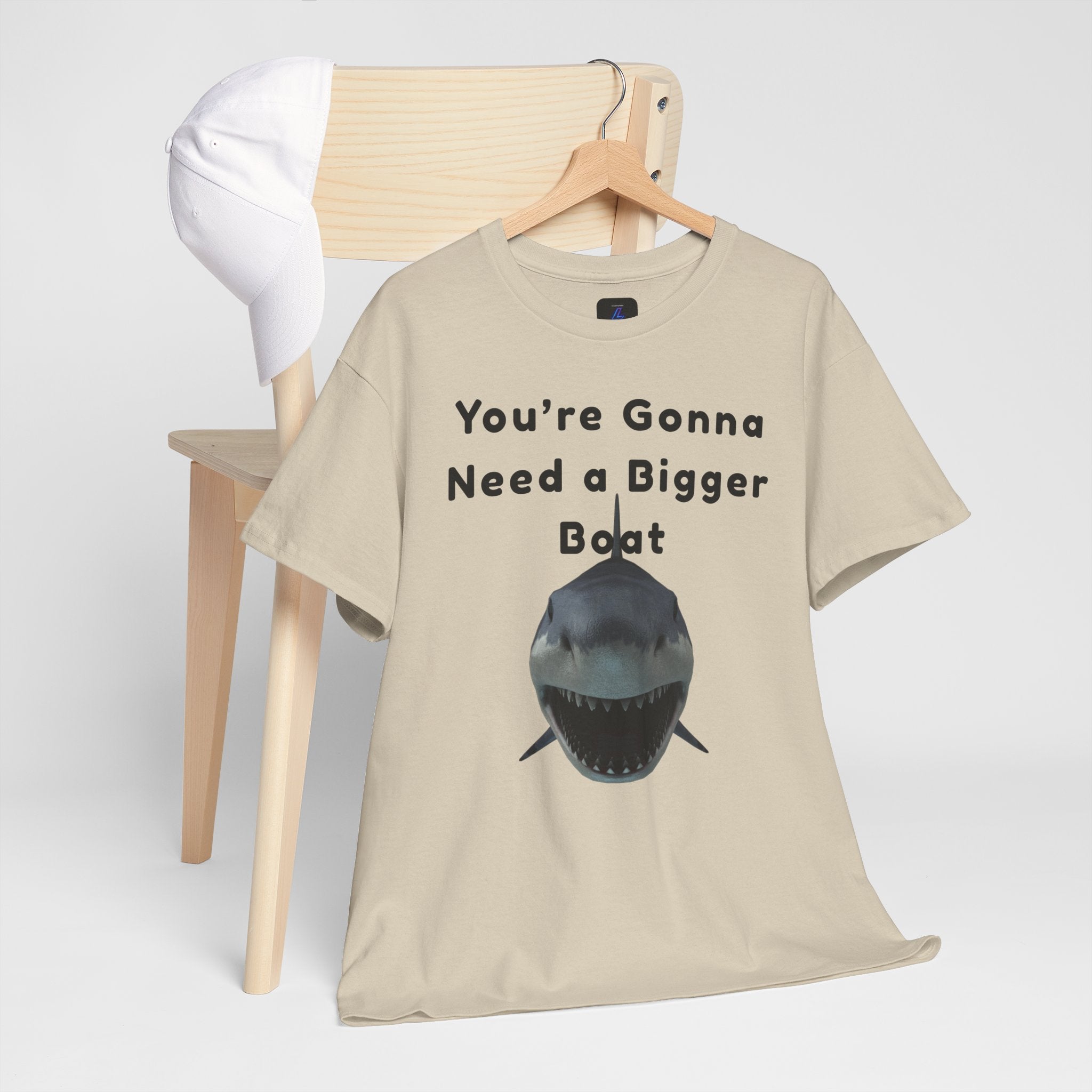 Shark Graphic Tee — "You're Gonna Need a Bigger Boat" Casual T-Shirt 80's Movie Qoutes