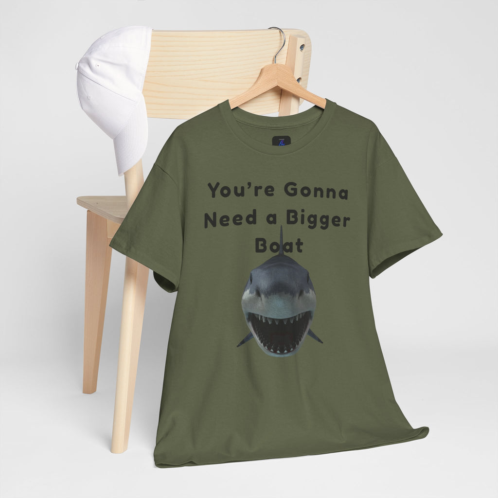 Shark Graphic Tee — "You're Gonna Need a Bigger Boat" Casual T-Shirt 80's Movie Qoutes