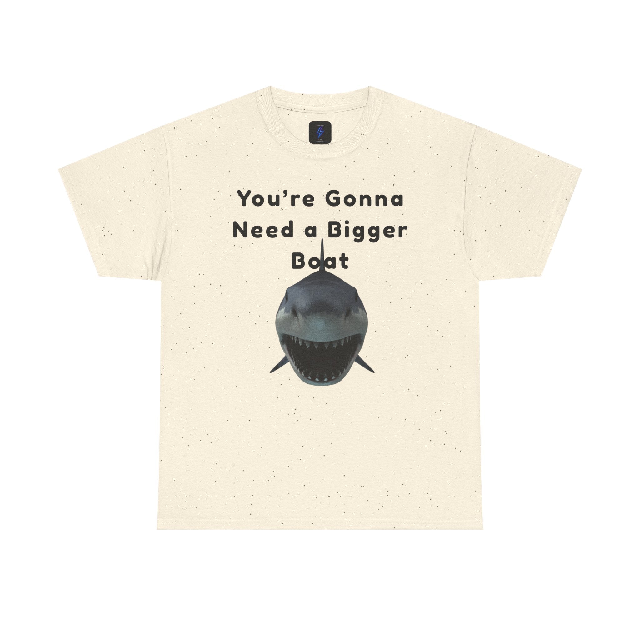 Shark Graphic Tee — "You're Gonna Need a Bigger Boat" Casual T-Shirt 80's Movie Qoutes