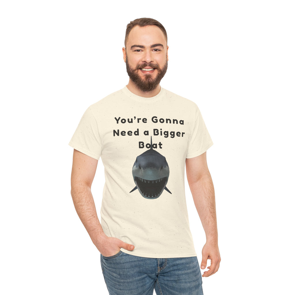 Shark Graphic Tee — "You're Gonna Need a Bigger Boat" Casual T-Shirt 80's Movie Qoutes