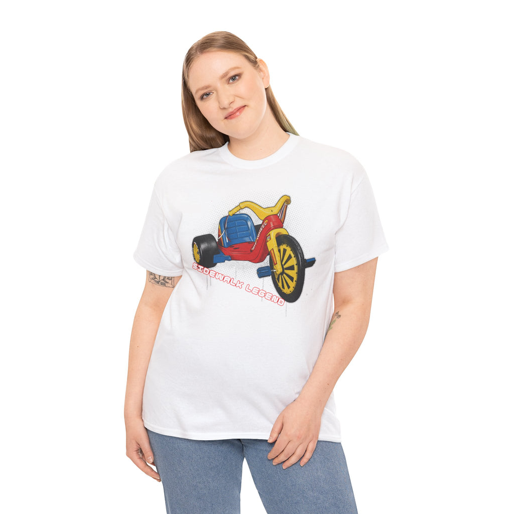80's Tricycle Ride Graphic Tee — Retro Trike Illustration Shirt - Sidewalk Legend