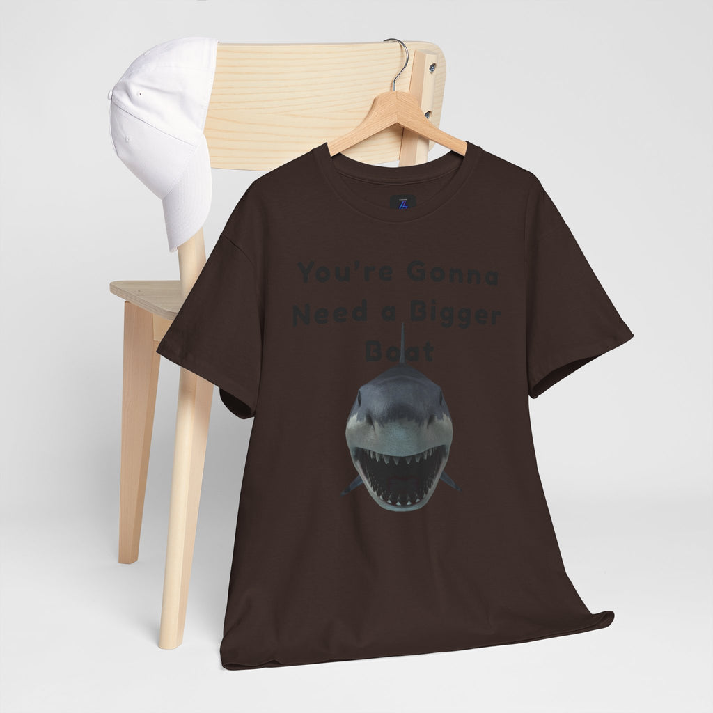 Shark Graphic Tee — "You're Gonna Need a Bigger Boat" Casual T-Shirt 80's Movie Qoutes