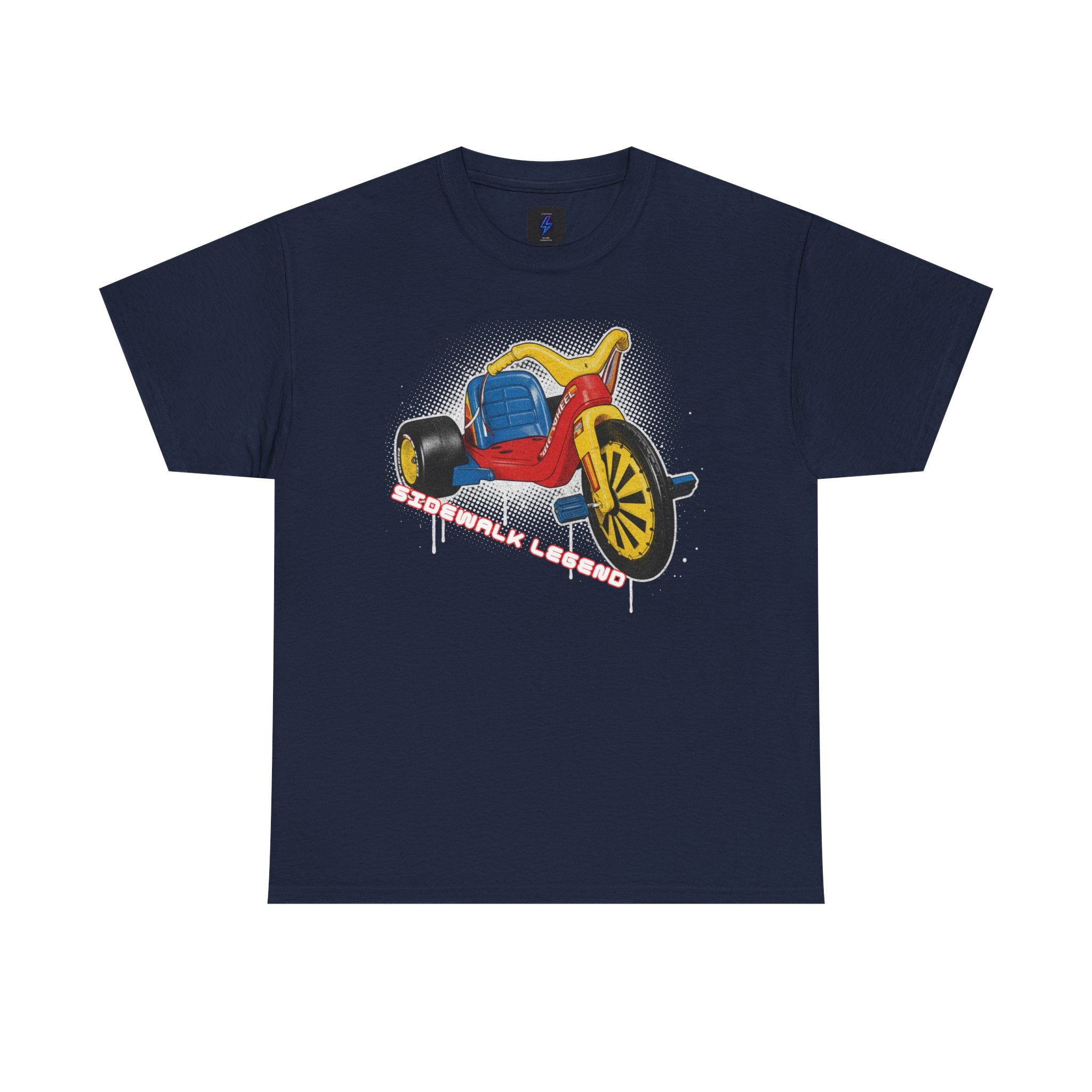 80's Tricycle Ride Graphic Tee — Retro Trike Illustration Shirt - Sidewalk Legend