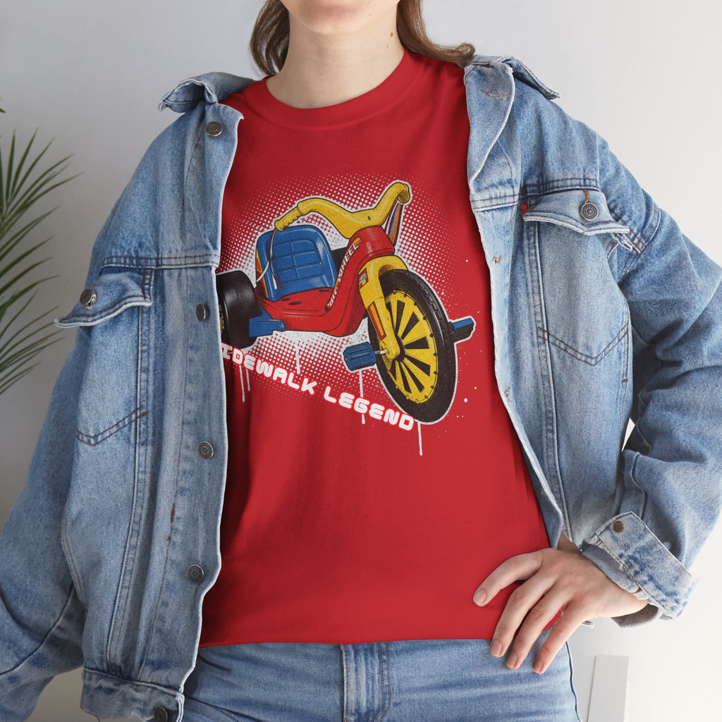 80's Tricycle Ride Graphic Tee — Retro Trike Illustration Shirt - Sidewalk Legend