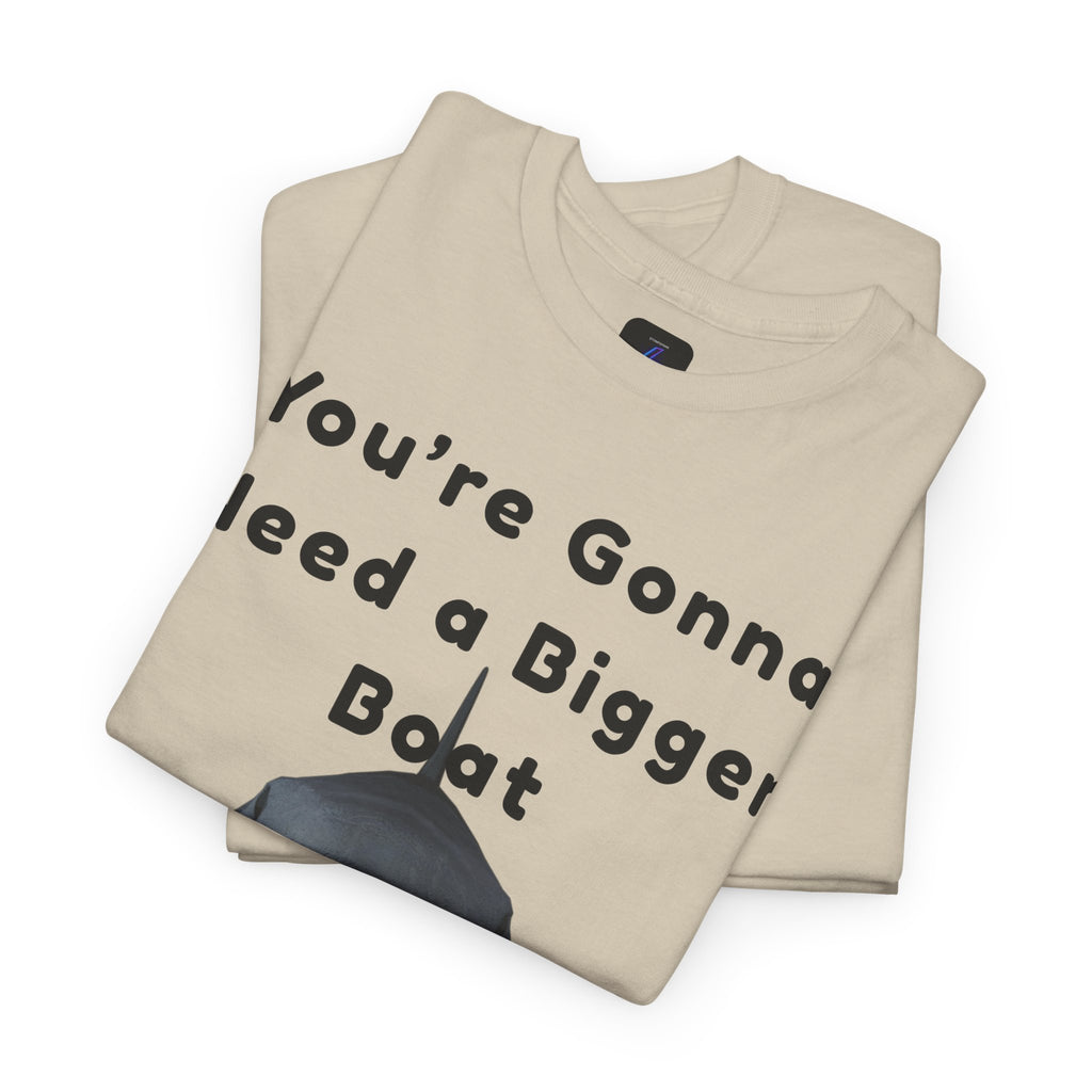 Shark Graphic Tee — "You're Gonna Need a Bigger Boat" Casual T-Shirt 80's Movie Qoutes