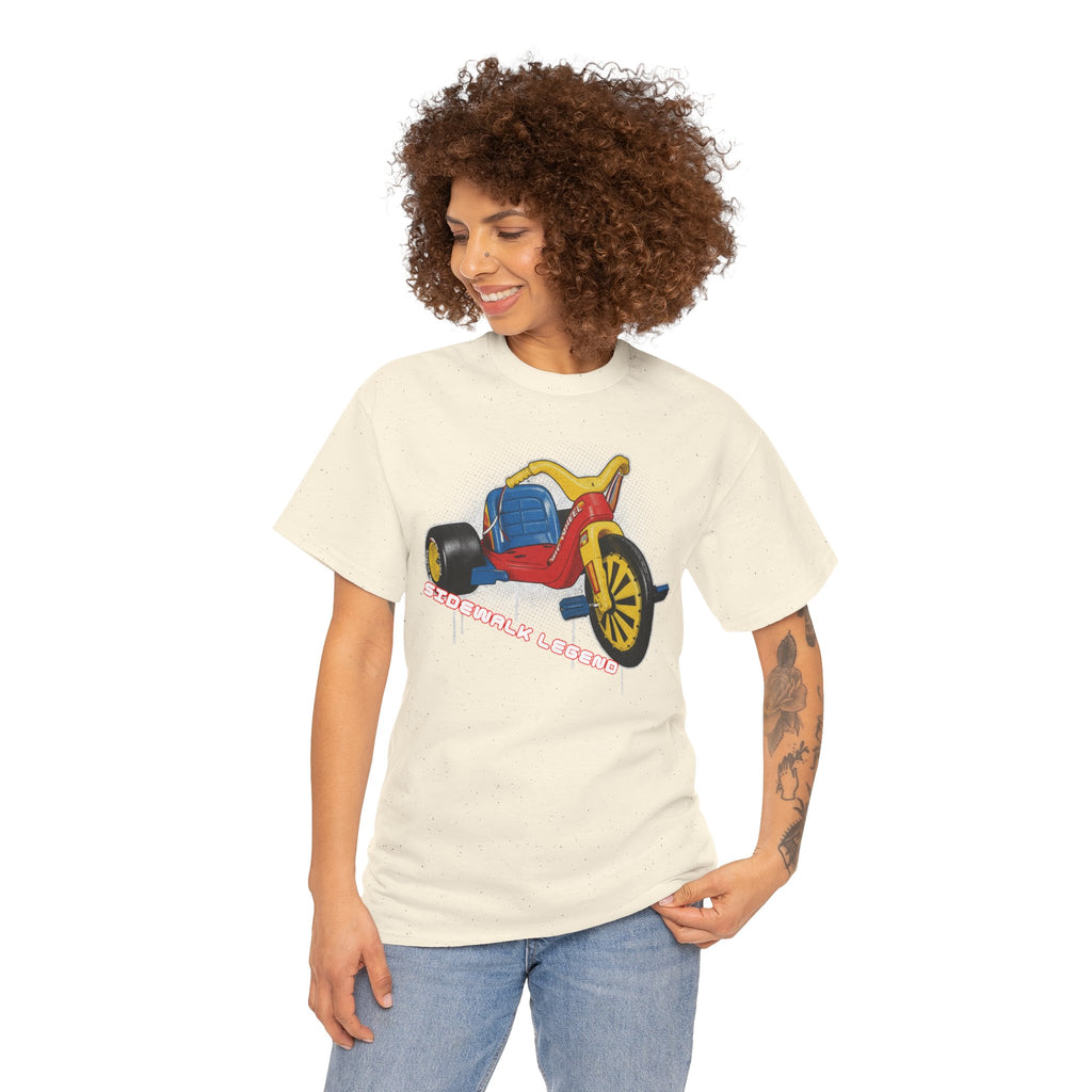 80's Tricycle Ride Graphic Tee — Retro Trike Illustration Shirt - Sidewalk Legend