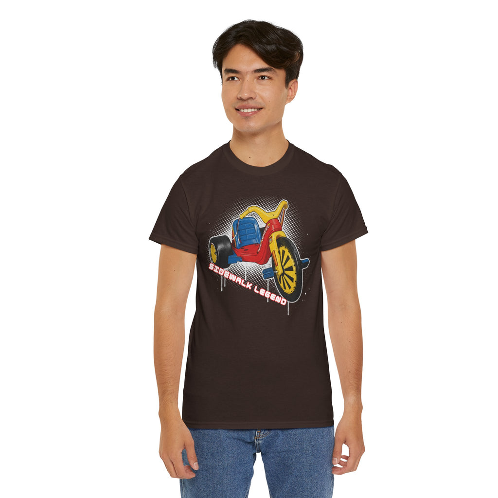 80's Tricycle Ride Graphic Tee — Retro Trike Illustration Shirt - Sidewalk Legend
