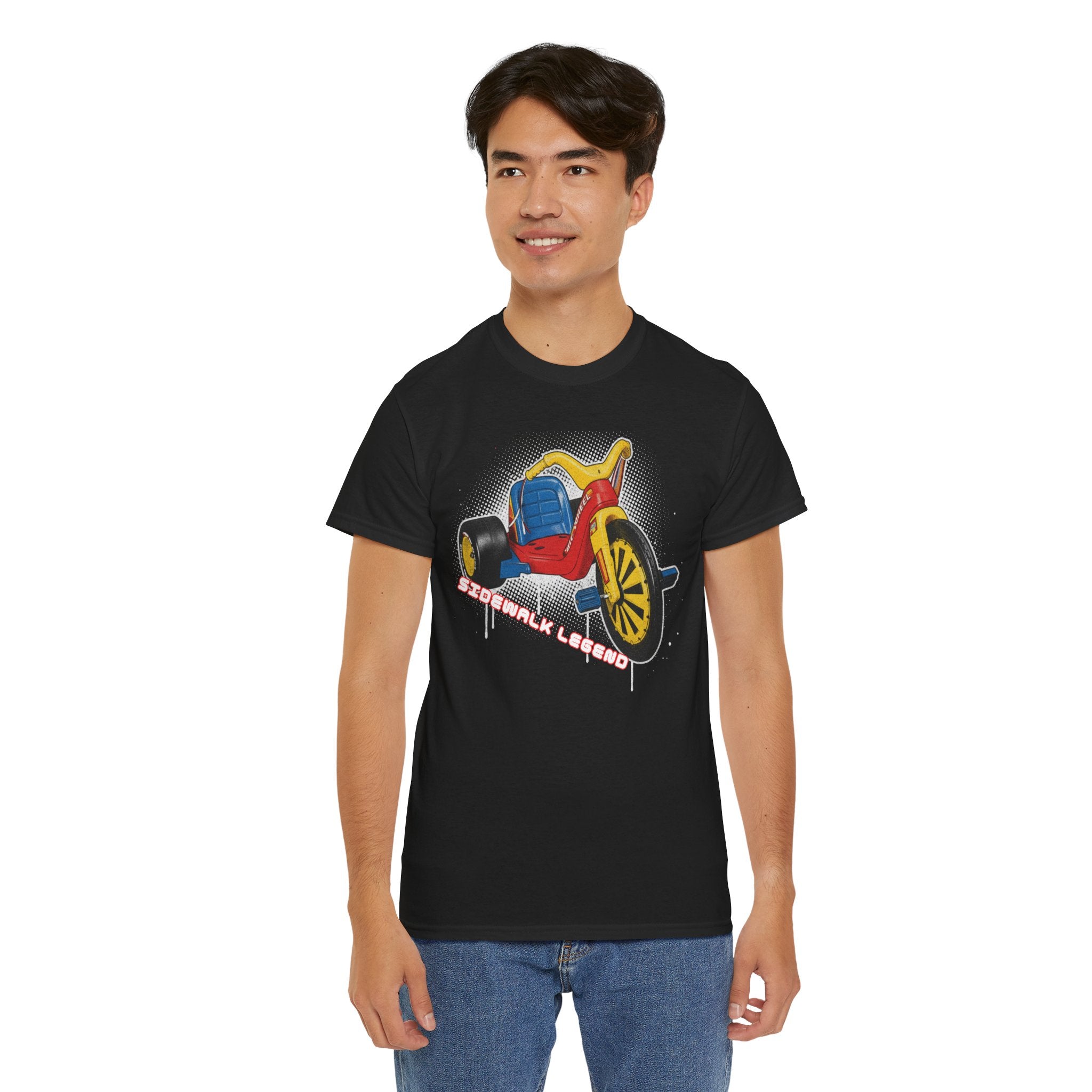 80's Tricycle Ride Graphic Tee — Retro Trike Illustration Shirt - Sidewalk Legend