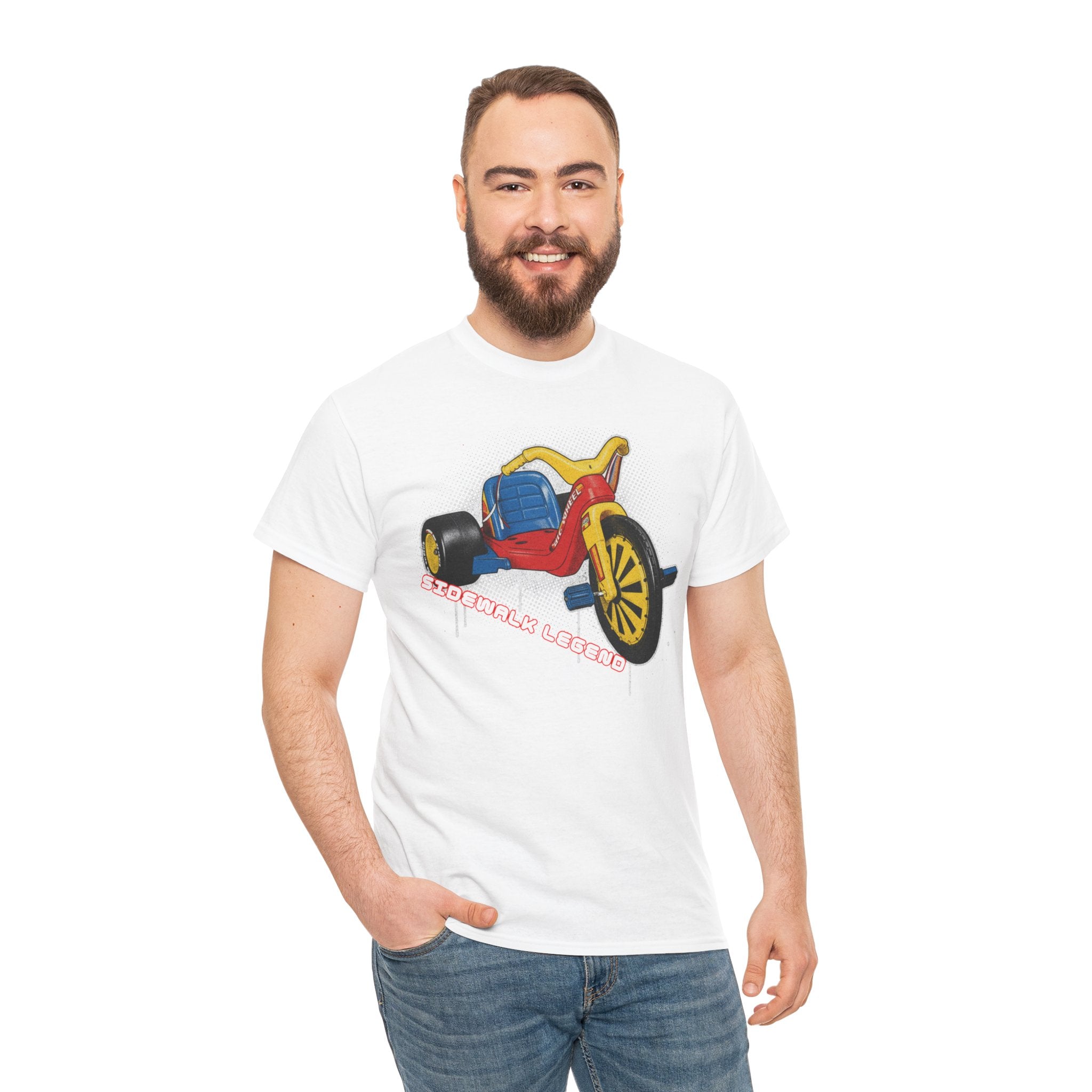 80's Tricycle Ride Graphic Tee — Retro Trike Illustration Shirt - Sidewalk Legend