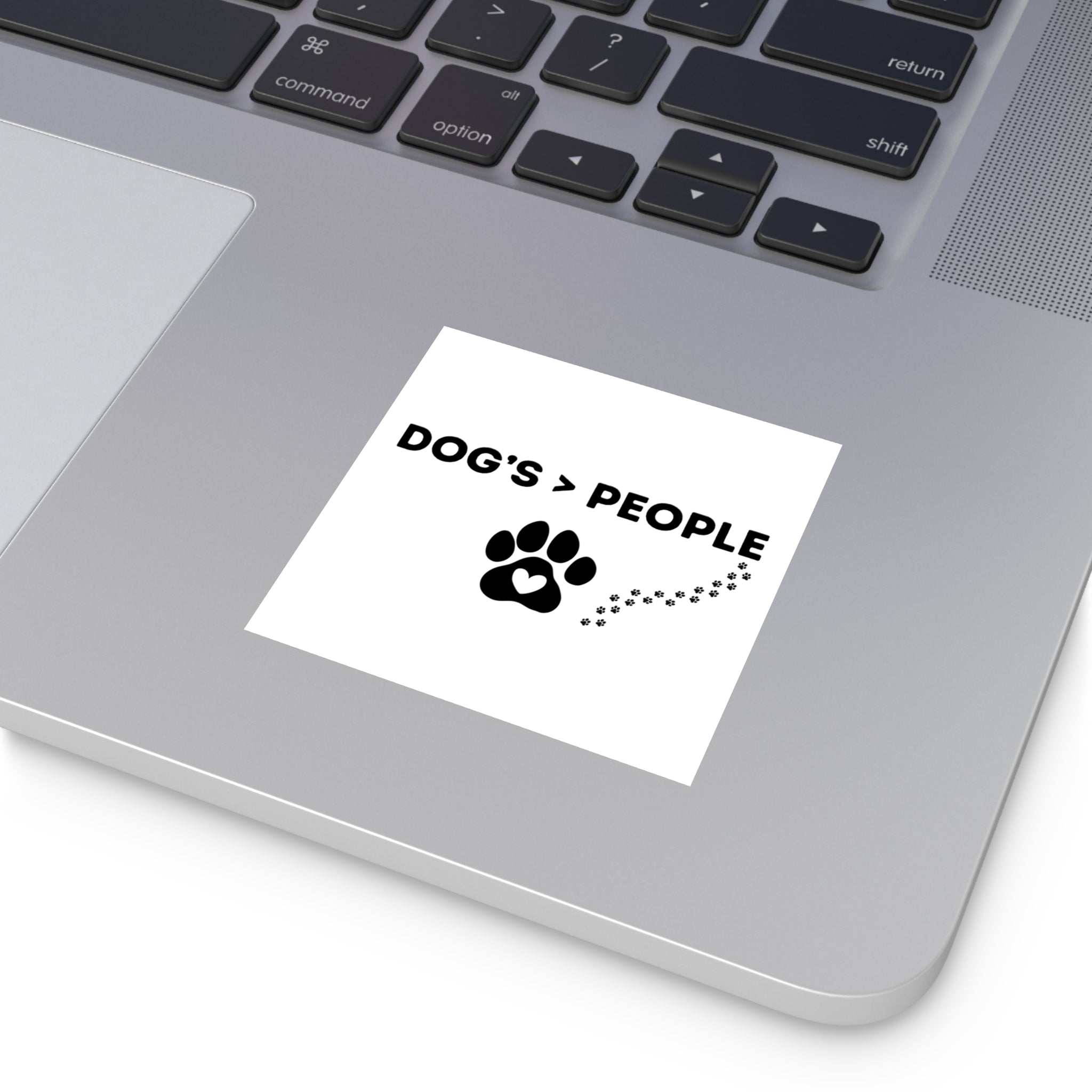 Dogs > People paw print decal Sticker | Square indoor outdoor vinyl