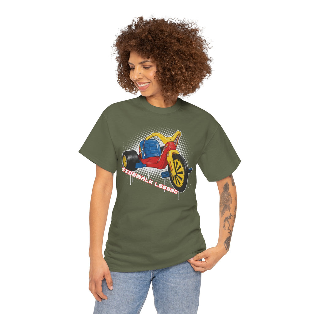 80's Tricycle Ride Graphic Tee — Retro Trike Illustration Shirt - Sidewalk Legend