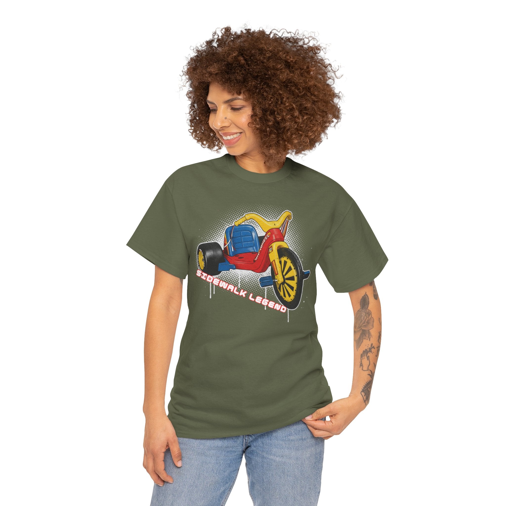 80's Tricycle Ride Graphic Tee — Retro Trike Illustration Shirt - Sidewalk Legend