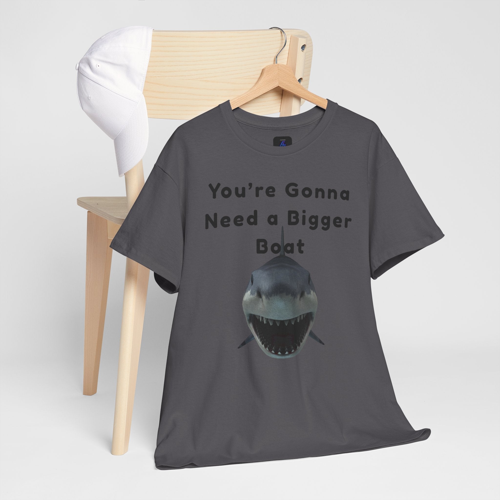 Shark Graphic Tee — "You're Gonna Need a Bigger Boat" Casual T-Shirt 80's Movie Qoutes