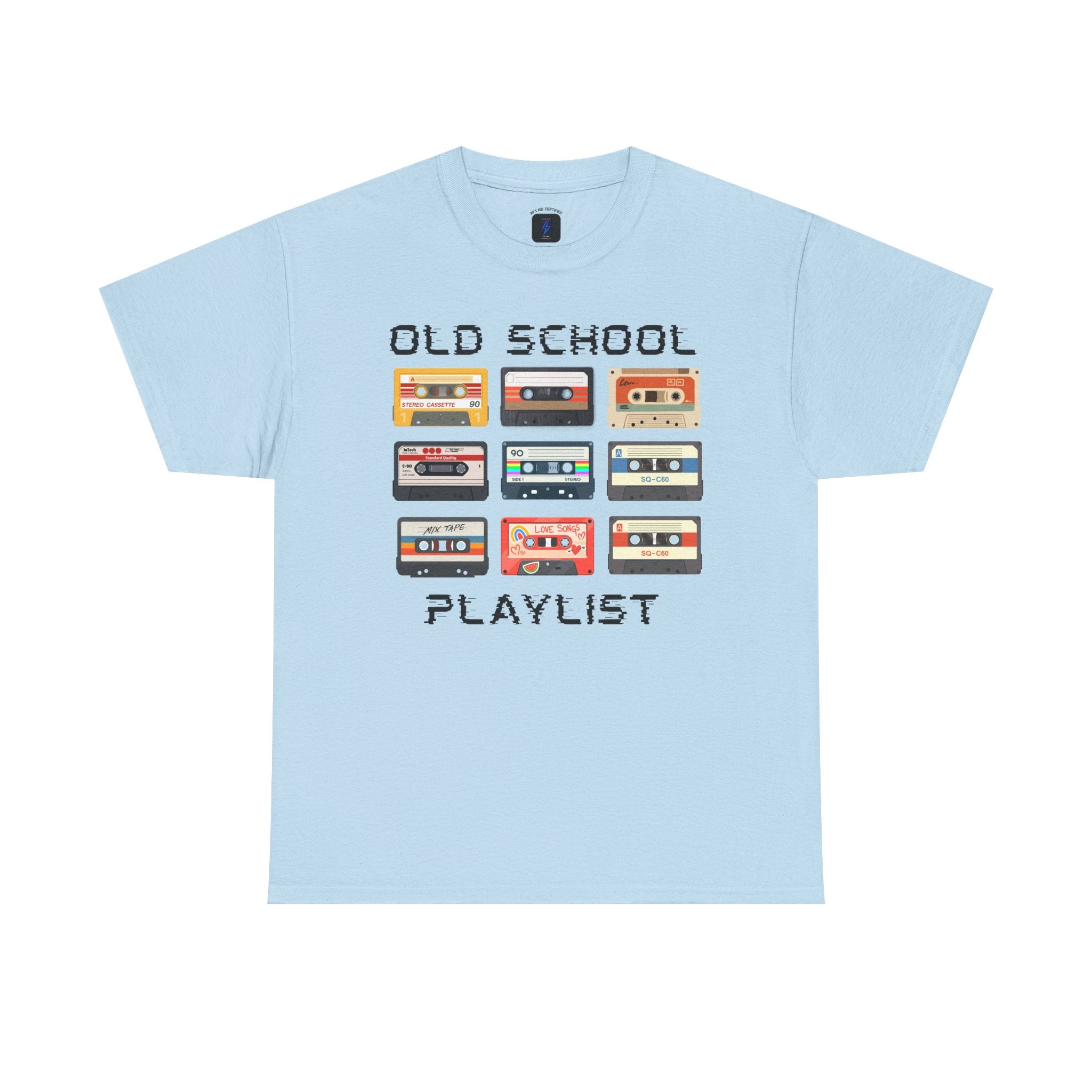 Old School Playlist T-Shirt — Retro 80s Cassette Tape Graphic Tee