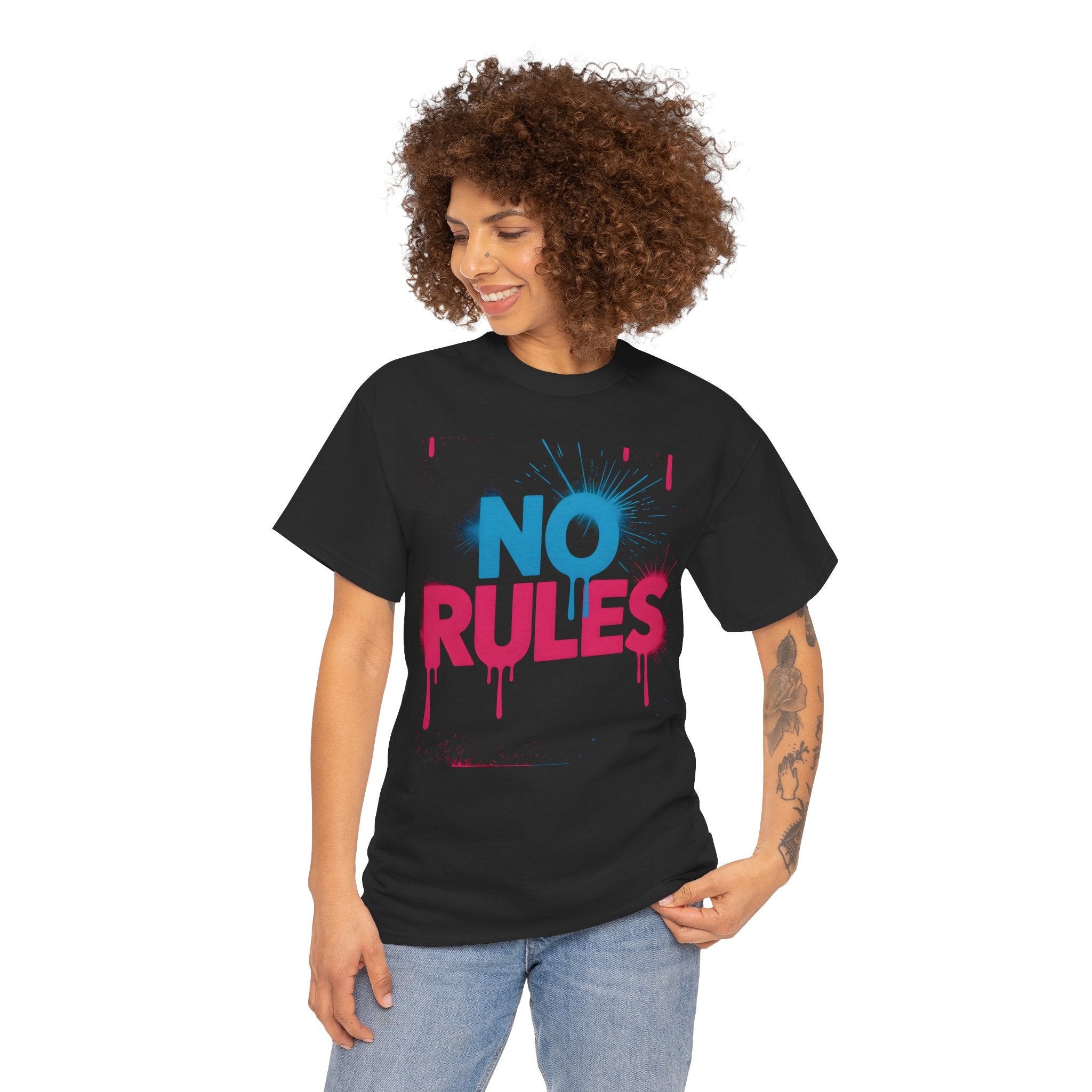 "No Rules" 80's Inspired Rebel Culture Tee
