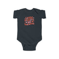 Infant Bodysuit — "Little Heartbreaker Big Trouble" Retro Heart Baby Onesie