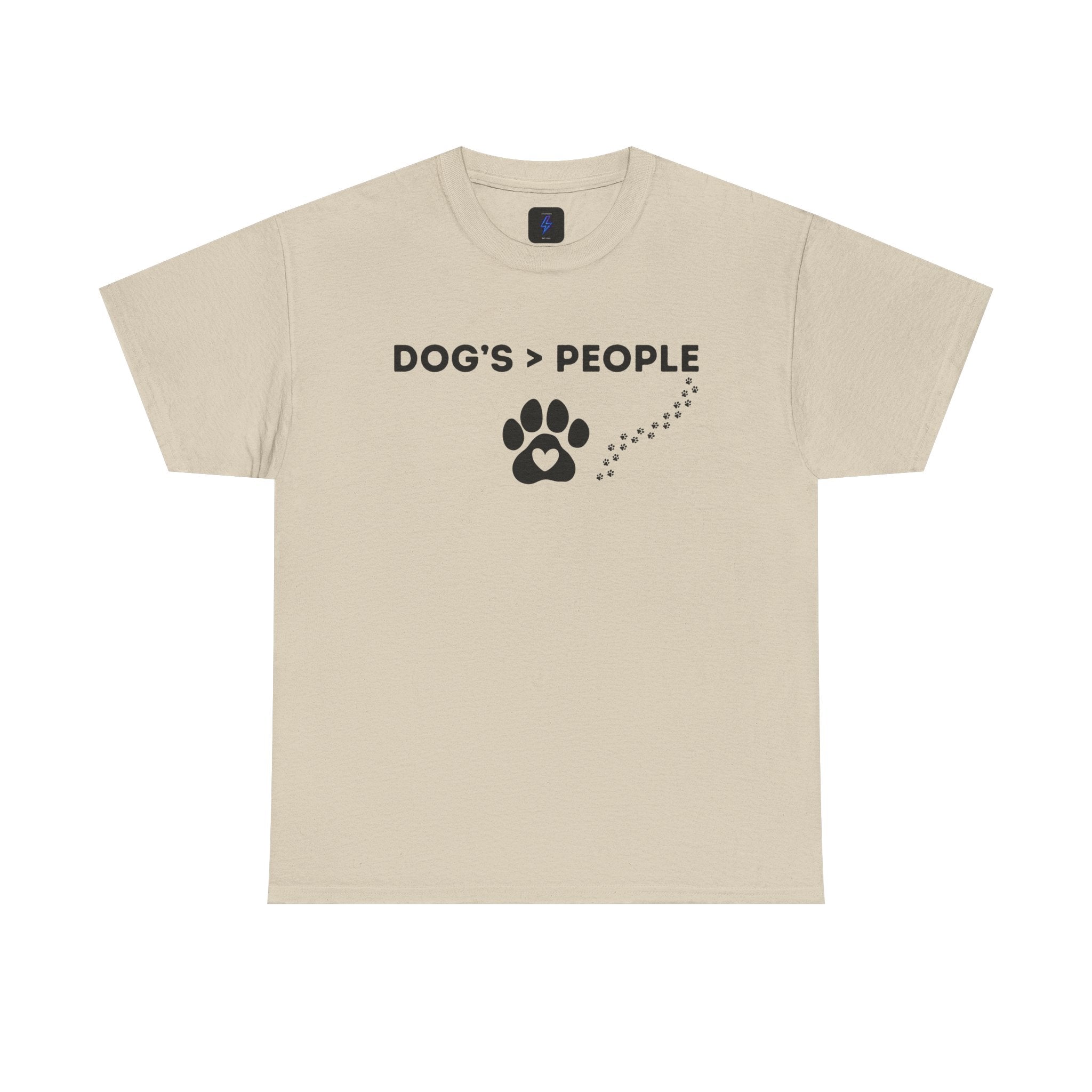 DOGS > PEOPLE TShirt | Paw Print Graphic Tee Dog Lover Shirt