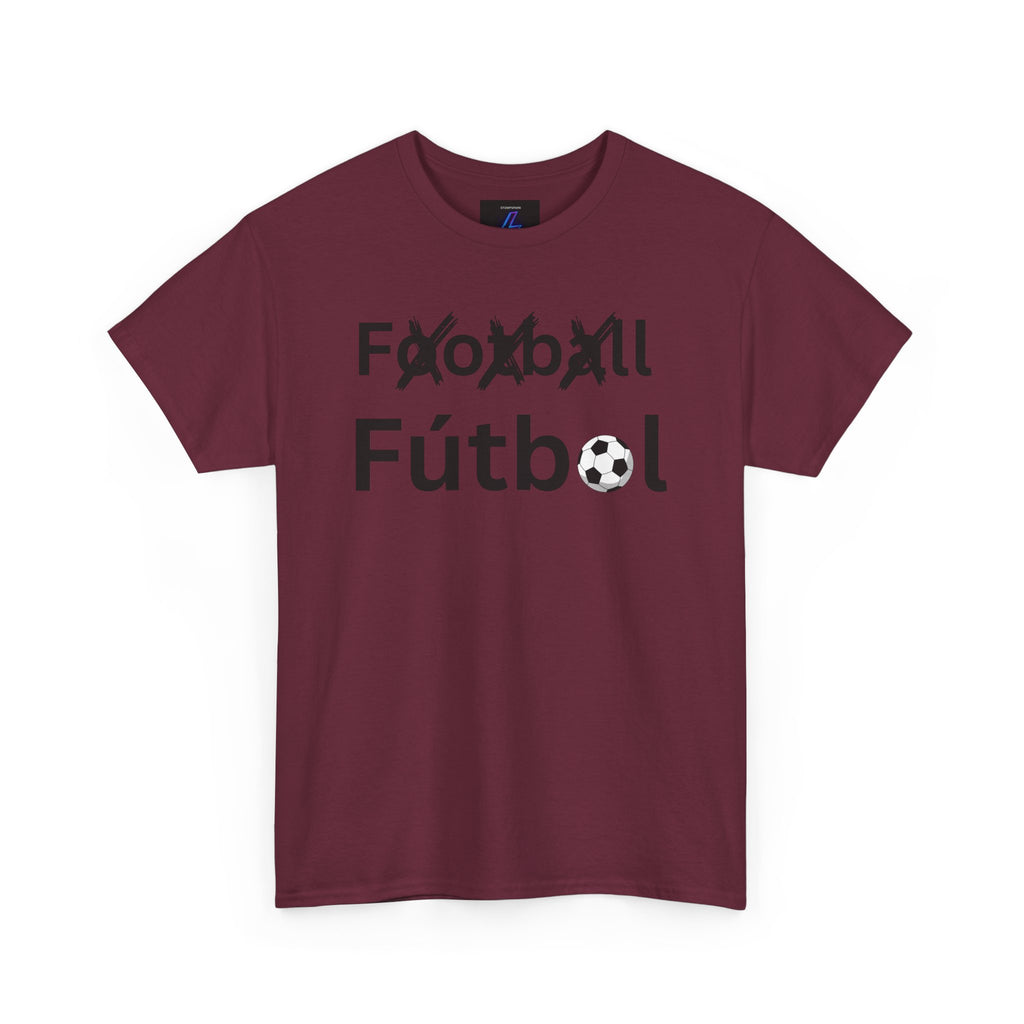 Football Futbol Tee | Soccer Text Graphic, Bilingual Soccer Shirt
