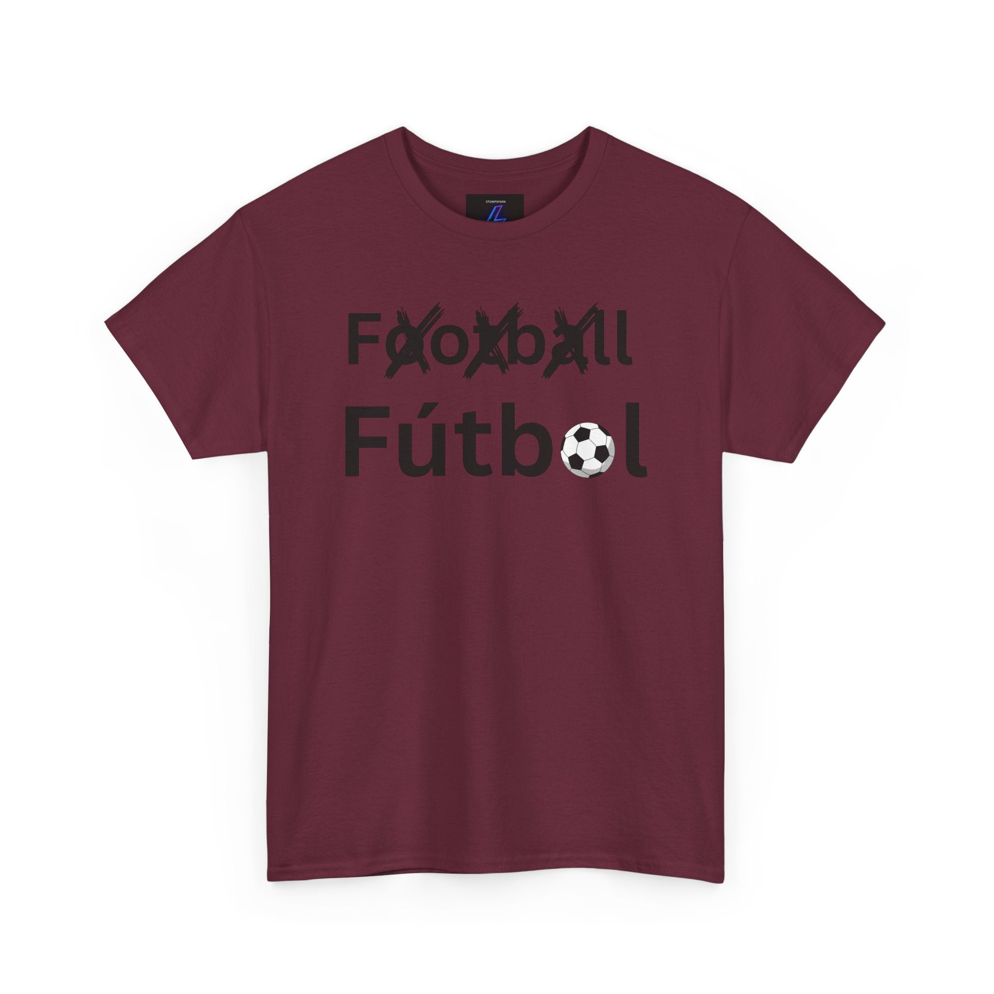 Football Futbol Tee | Soccer Text Graphic, Bilingual Soccer Shirt
