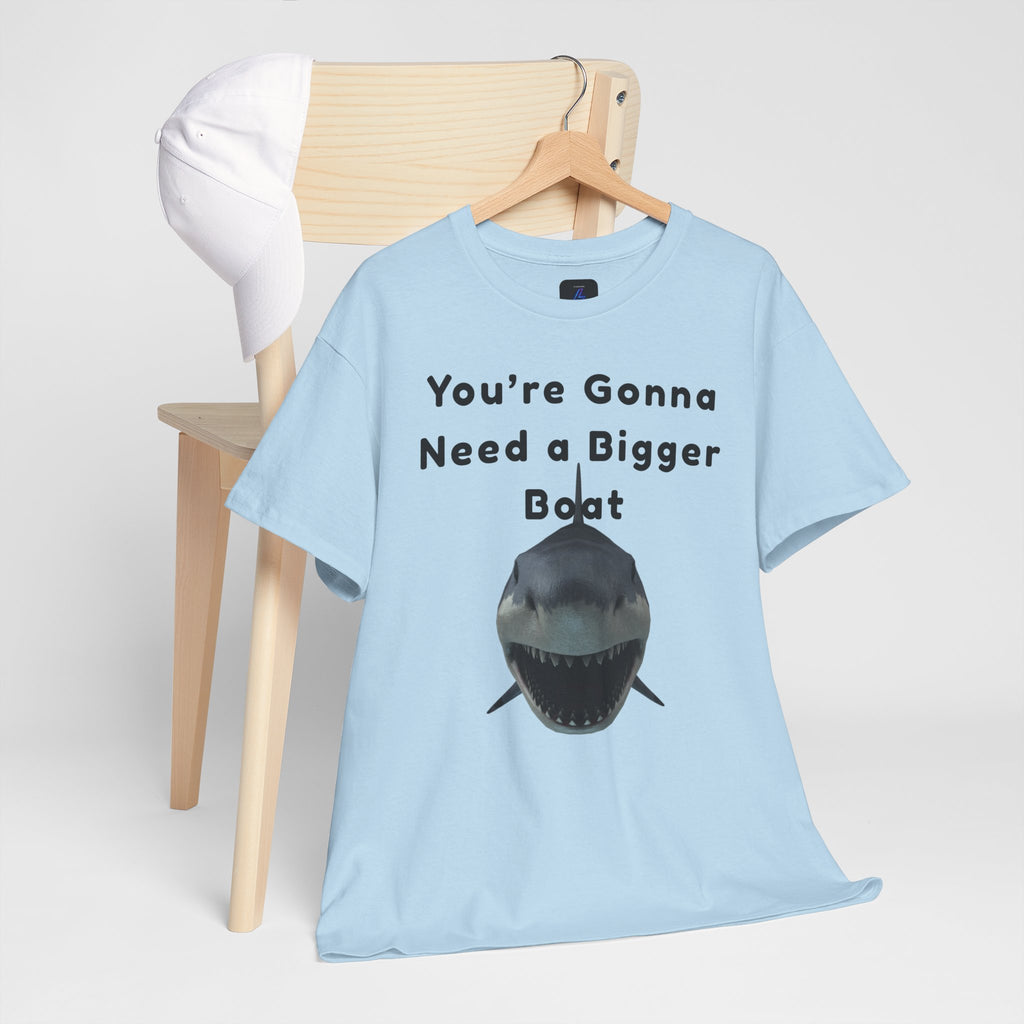 Shark Graphic Tee — "You're Gonna Need a Bigger Boat" Casual T-Shirt 80's Movie Qoutes