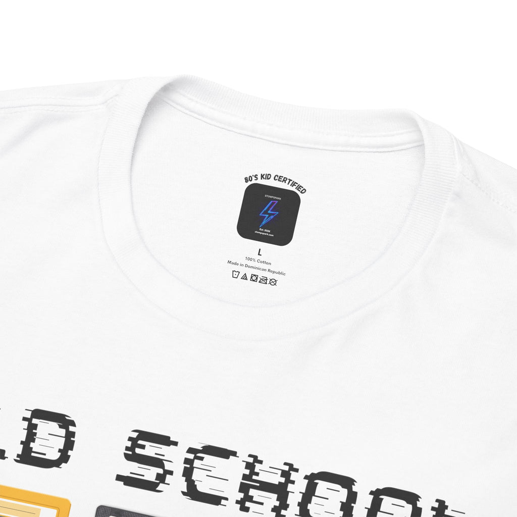 Old School Playlist T-Shirt — Retro 80s Cassette Tape Graphic Tee