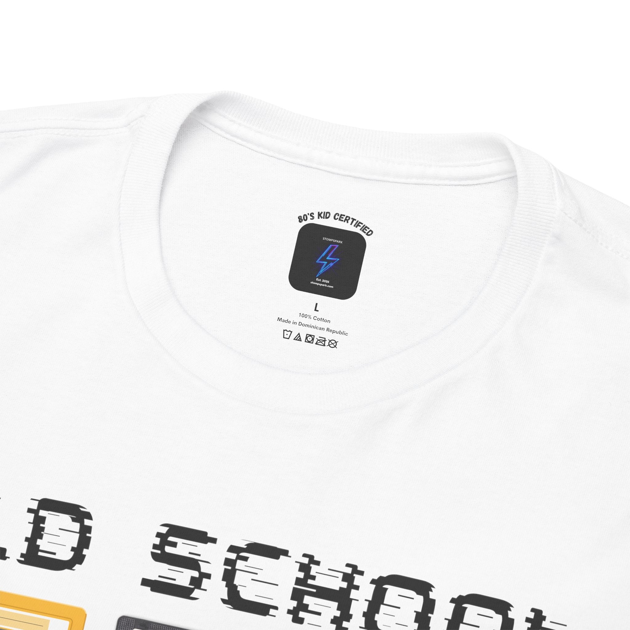Old School Playlist T-Shirt — Retro 80s Cassette Tape Graphic Tee