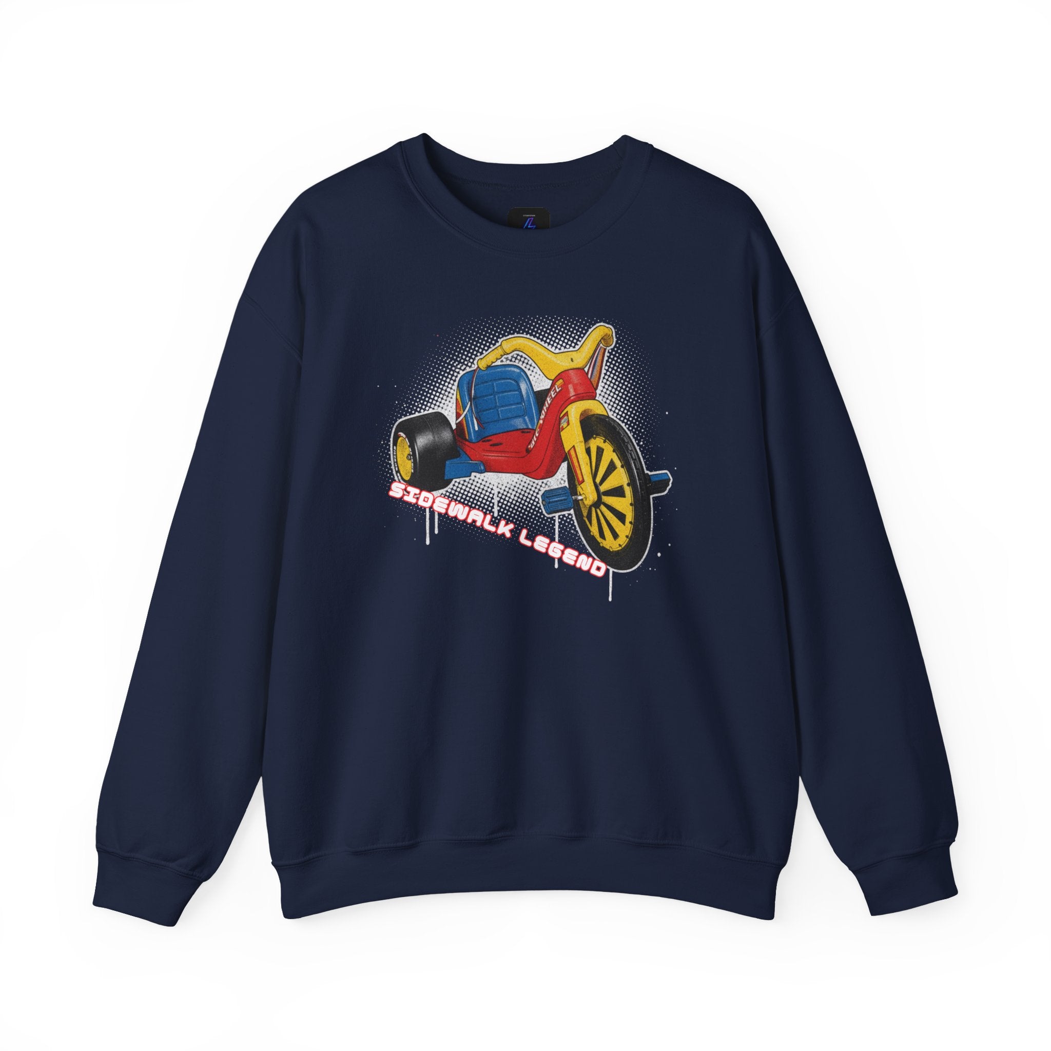 Big Wheel Tricycle Illustration Sweatshirt | Retro 80s Kid Certified