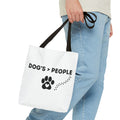DOG'S > PEOPLE Tote Bag | Dog Paw Heart Design