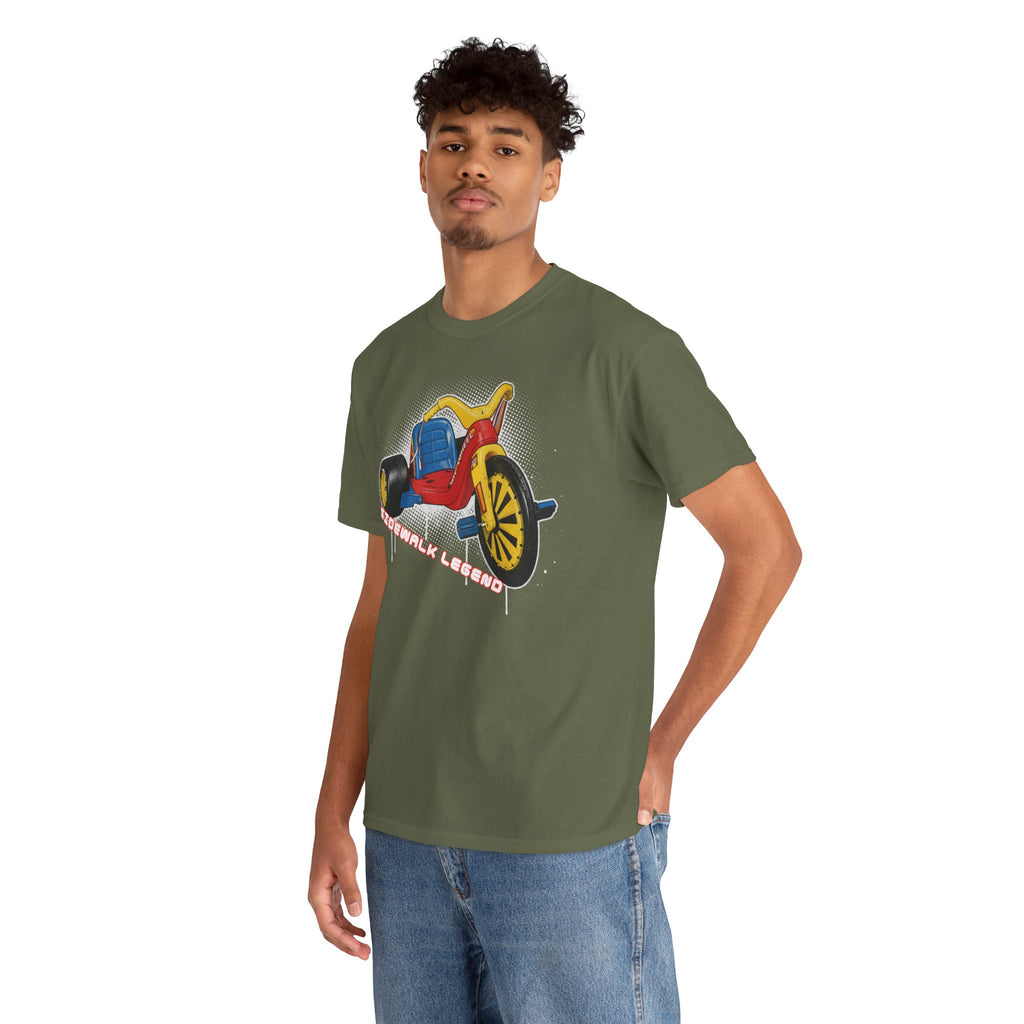 80's Tricycle Ride Graphic Tee — Retro Trike Illustration Shirt - Sidewalk Legend