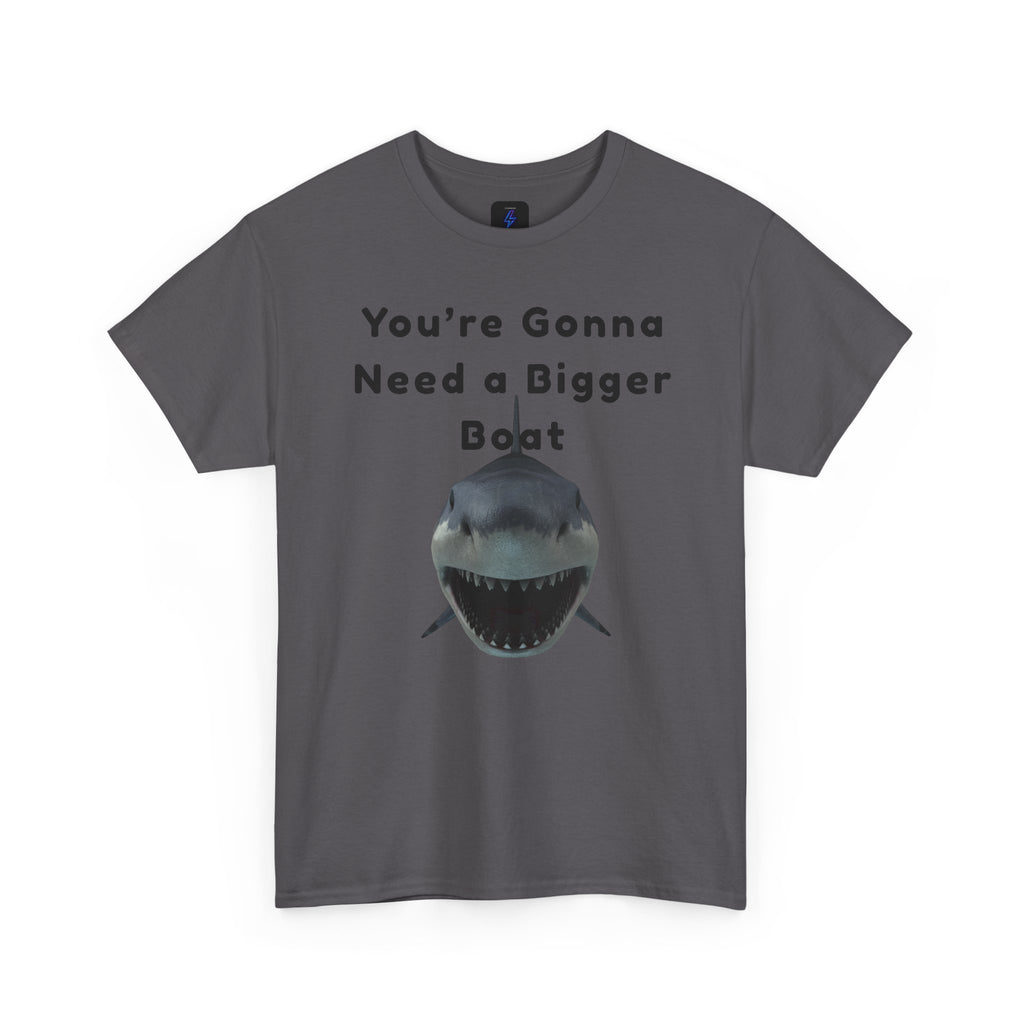 Shark Graphic Tee — "You're Gonna Need a Bigger Boat" Casual T-Shirt 80's Movie Qoutes