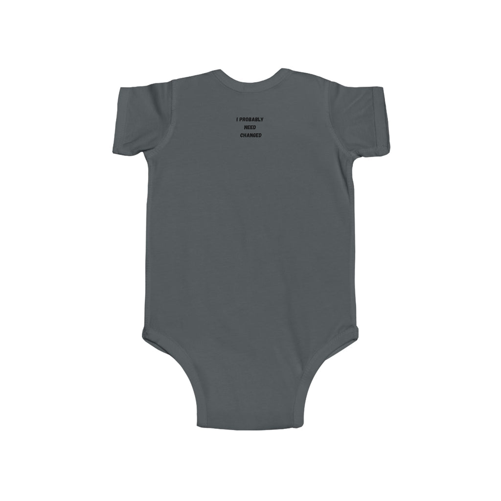 Infant Bodysuit — "Little Heartbreaker Big Trouble" Retro Heart Baby Onesie