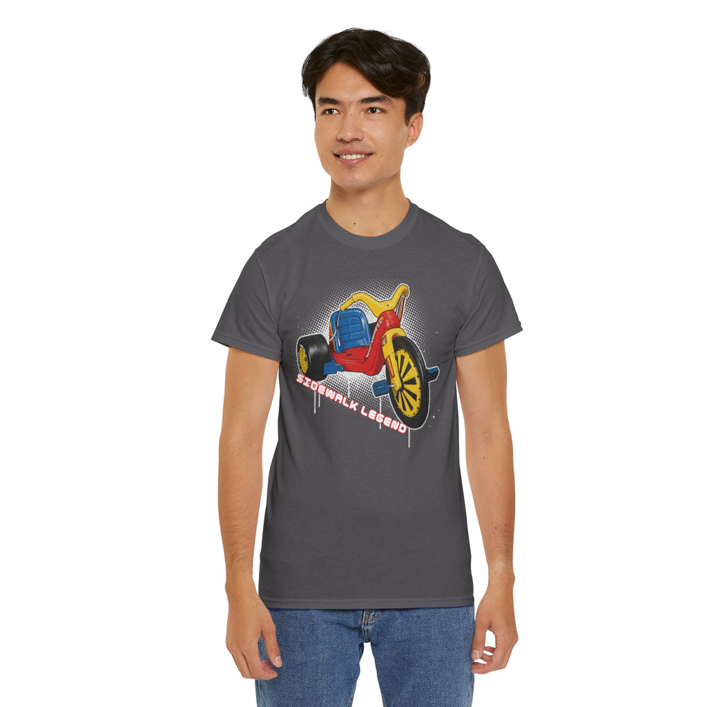 80's Tricycle Ride Graphic Tee — Retro Trike Illustration Shirt - Sidewalk Legend