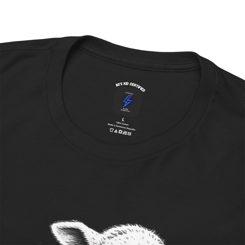 80s Punk Rock Lamb Illustration Tee — Vintage Baby Sheep Graphic T-Shirt