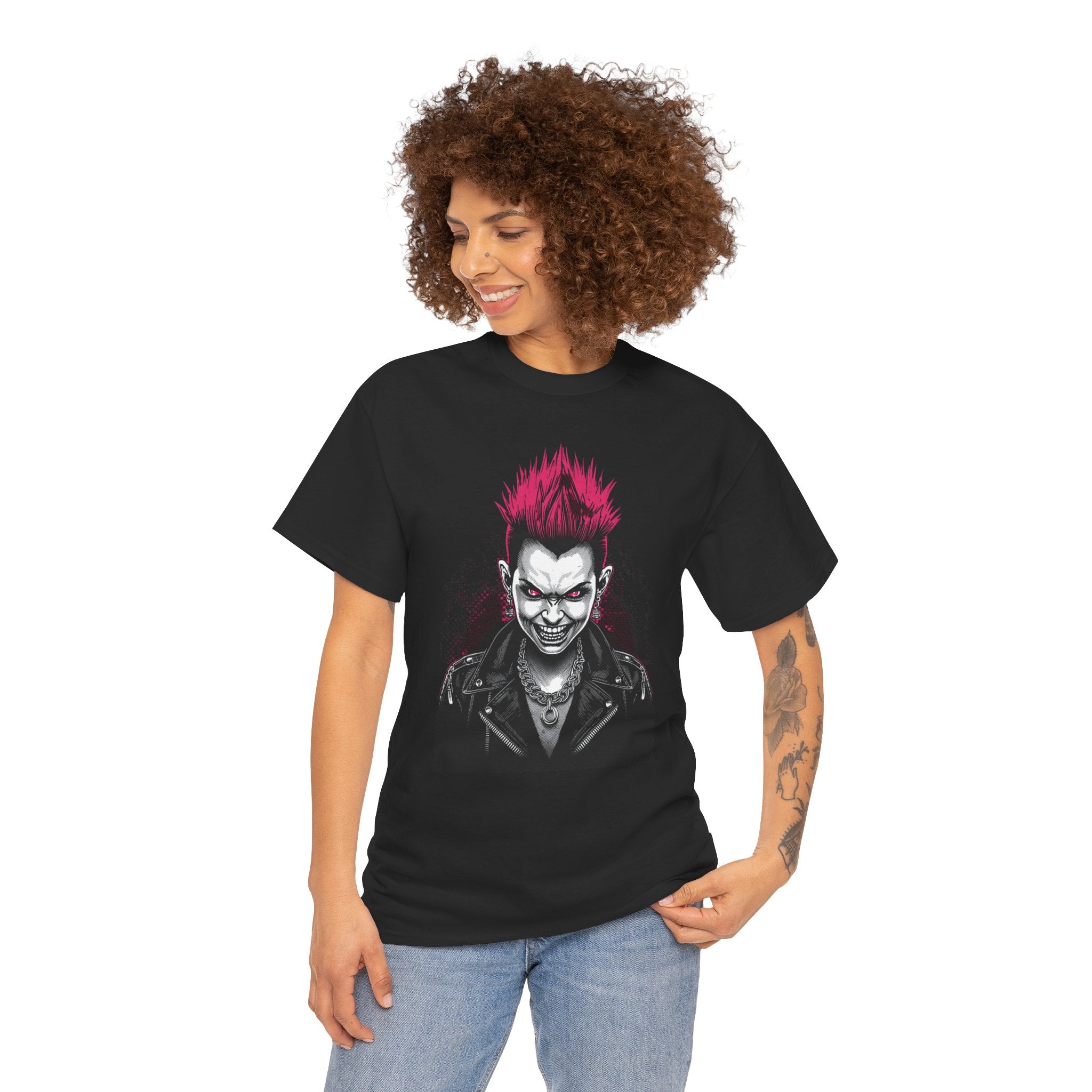 1980s Punk Girl T-Shirt — Hardcore Punk Street Art Tee