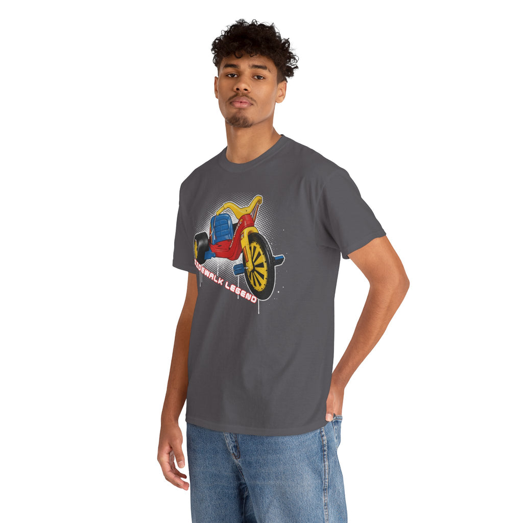 80's Tricycle Ride Graphic Tee — Retro Trike Illustration Shirt - Sidewalk Legend