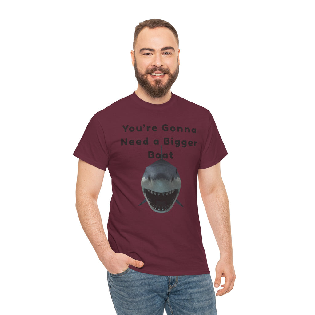 Shark Graphic Tee — "You're Gonna Need a Bigger Boat" Casual T-Shirt 80's Movie Qoutes
