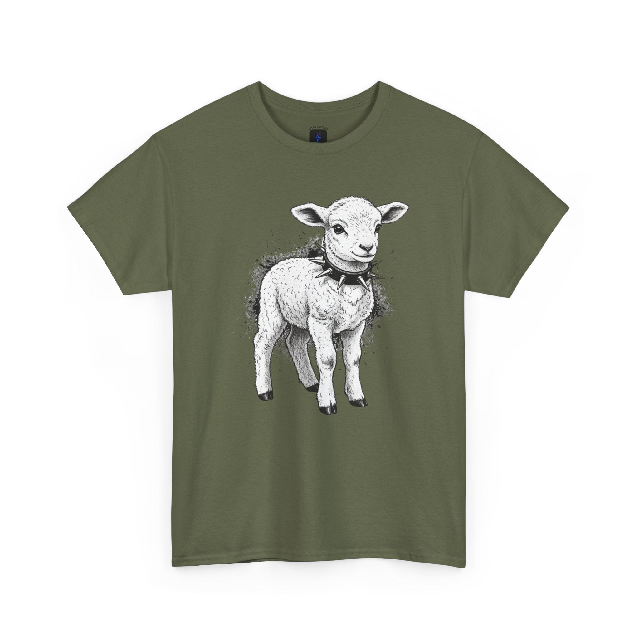 80s Punk Rock Lamb Illustration Tee — Vintage Baby Sheep Graphic T-Shirt