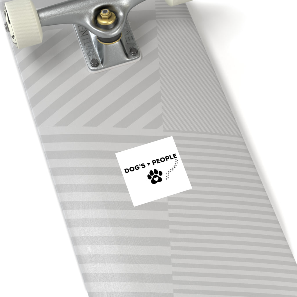Dogs > People paw print decal Sticker | Square indoor outdoor vinyl